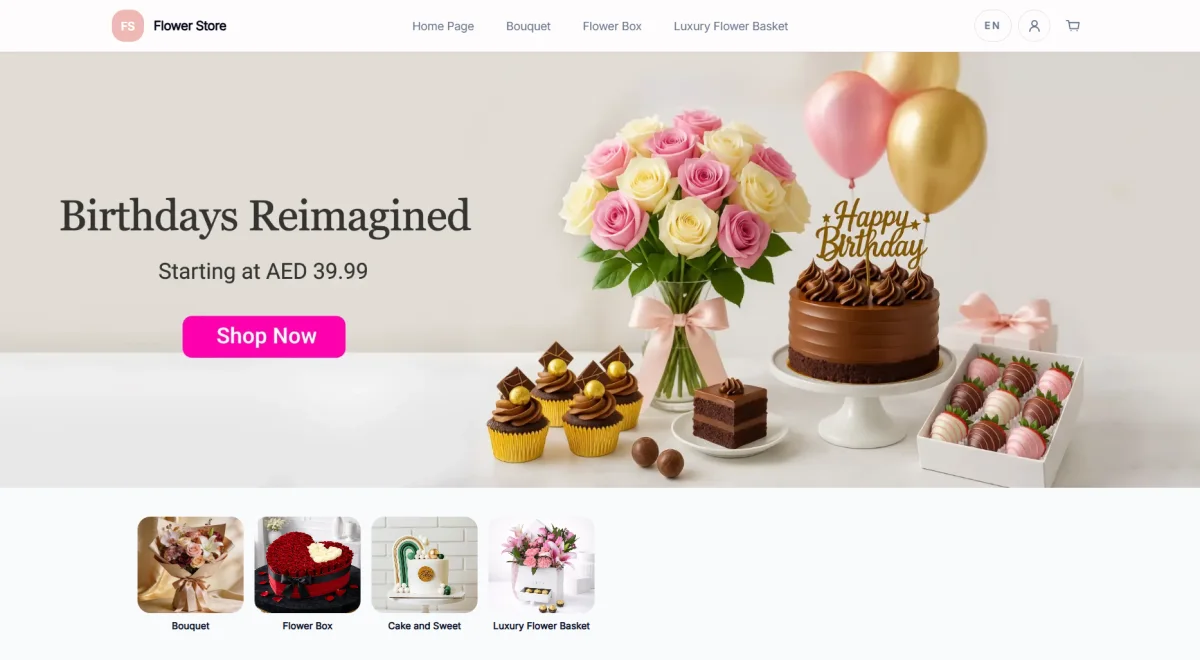 Flower Store Theme Perview